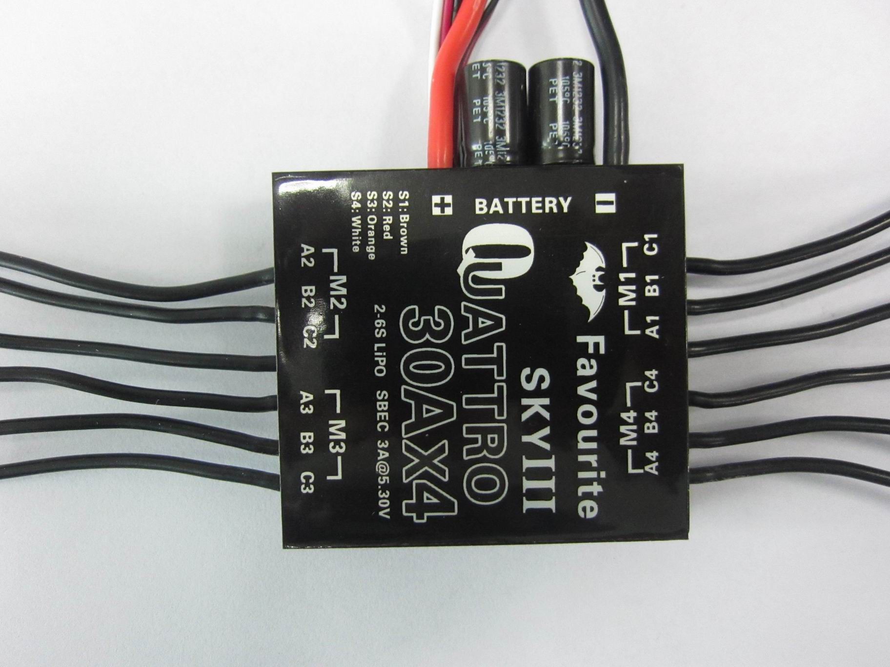 (image for) 4-in-1 Multirotor ESC 30A x 4 2S-6S Free Shipping by DHL\FEDEX